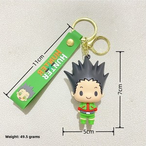 Llavero Creativo de Hunter Xiaojie Qiben, Colgante de Figura Tridimensional de <span class=keywords><strong>Dibujos</strong></span> <span class=keywords><strong>Animados</strong></span>, Decoración para Colgar, Llavero para Coche - Product Image 5