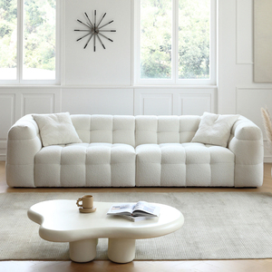 BOBA Simple francés Retro copo de nieve terciopelo sofá Color caramelo malvavisco cuadrado diseño <span class=keywords><strong>para</strong></span> sala de estar apartamento Hotel Villa - Product Image 2