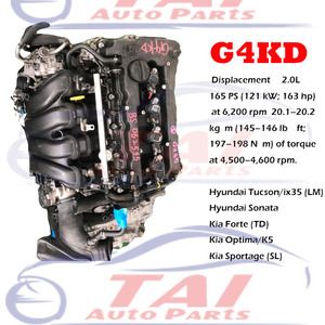 Motor Original de Corea para coche, caja de cambios para <span class=keywords><strong>Hyundai</strong></span> <span class=keywords><strong>Tucson</strong></span> Ix35, 2.0L, G4KD - Product Image 5