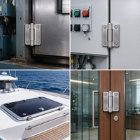 Support de Charnière en Acier Inoxydable 304 Poli Usiné CNC sur Mesure, Quincaillerie de Porte Industrielle Marine Robuste OEM
