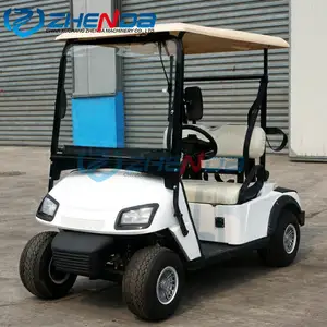 Voiturette de golf électrique tout-terrain à grande batterie 2 places en vente en Europe voiturette de golf spécialement utilisée pour le terrain de golf du complexe