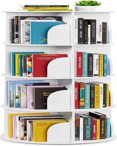 Étagère de rangement pour salon à 3 niveaux, design moderne, en bois rotatif à 360 degrés, écologique, pour enfants et adultes - Product Image 1