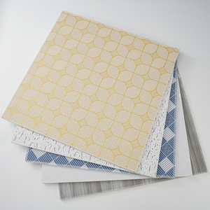 Nhà cung cấp bán buôn Chất lượng cao dễ dàng để làm sạch 595*595 mét nhiều lớp thạch cao gạch Trần PVC Vinyl thạch cao gạch Trần - Product Image 2