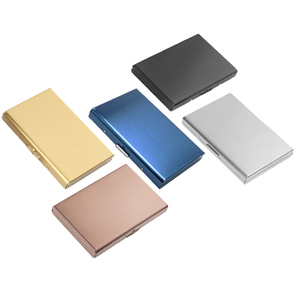 กล่องใส่นามบัตร 6 ช่อง สแตนเลสสตีล ที่ใส่บัตรเครดิตแบบมินิมอล 2 ชิ้น CardsVicloon - Product Image 1