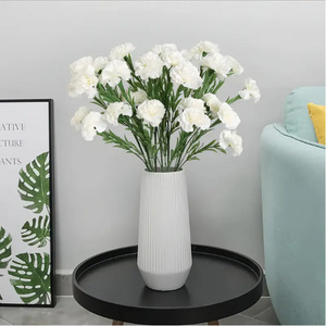 <span class=keywords><strong>Ramo</strong></span> de 7 Cabezas de Clavel de Seda Artificial para el Día de la Madre, Cumpleaños, Festividades, Bodas, Decoración del Hogar, Arreglos Florales - Product Image 2