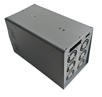 Fabrication sur mesure de tôles métalliques de précision OEM, découpe laser CNC, revêtement en poudre, boîtier d'ordinateur industriel anti-poussière