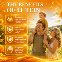 Complément Alimentaire en Gélules de Lutéine à Marque Blanche (OEM) – Soutient la Fonction Visuelle et Favorise les Niveaux d'Antioxydants chez l'Adulte