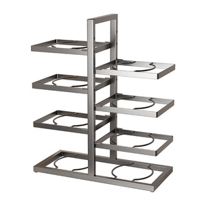 Double Sided Adjustable <b>Kitchen</b> <b>Storage</b> Rack Multi Layer Carbon Steel Countertop Cookware Organizer Minimalist Design - Product Image 5