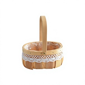 Nueva Cesta Decorativa de Bambú Moderna, Arreglo Floral Hecho a Mano, Regalo para Envolver Flores Frescas, Origen Shandong - Product Image 1