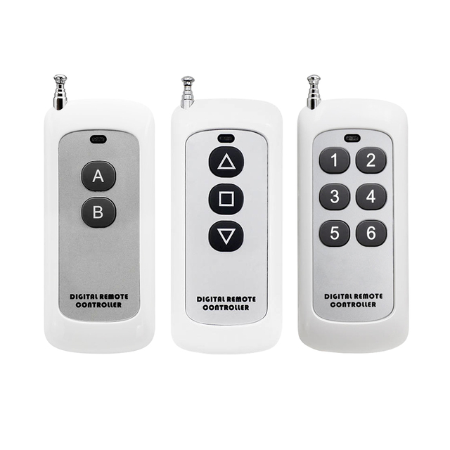 Universal 433MHz 1/2/4/5/6/8 Buttons Learning Code RF Remote Control Transmitter Wireless Remote Control for Garage Door