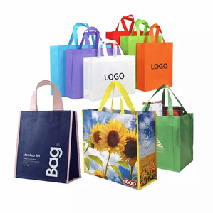 Eco-Friendly Custom Logo Biodegradable Non Woven <b>Tote</b> Shopping <b>Bags</b> Bulk Wholesale - Product Image 5