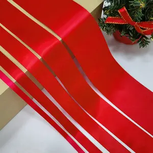 Оптовая продажа 196 цветов 25 38 32 57 100 мм ширина полиэфирная лента красная подарочная лента атласная лента для подарочной упаковки