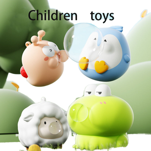 Jouet à presser souffleur de bulles en forme d'animal, jouet anti-stress sensoriel viral TikTok pour enfants, vente en gros - Product Image 1