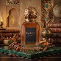 Flacon de parfum octogonal personnalisé de 50 ml, flacon de parfum vide en verre avec bouchon rond doré gravé pour l'emballage de parfum