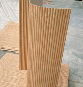 Panneau MDF flexible et pliable au design moderne placage d'écorce de noyer noir chêne blanc panneau de pliage à peindre - Product Image 2