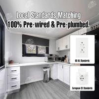 Maison pliable extensible portable de 20 pieds, maisons préfabriquées de luxe en conteneurs de 40 pieds, maison à 2 chambres