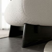 Fauteuil inclinable de loisirs en tissu teck doré, mobilier moderne et écologique de luxe pour salon, salle à manger et bureau à domicile