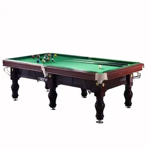 Table de billard professionnelle à prix réduit Table de billard en bois massif de 7 pieds 8 pieds 9 pieds Table de billard à domicile