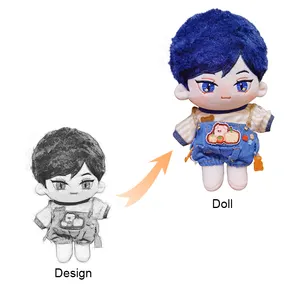 Creatività personalizzata Idol Star peluche giocattolo personaggio dei cartoni animati Design abbigliamento Kpop Idol Doll