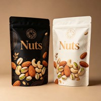 Sachet d'emballage personnalisé pour noix, pochette stand-up refermable en plastique avec fermeture éclair, anti-odeur, en Mylar, Bolsas Doypack Zip Lock pour aliments et bonbons gélifiés
