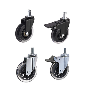 Bürostuhl Schreibtisch 25mm Möbel Einzelrad Belastbarkeit 50kg Rollen Geräuschlos 2 Zoll 2,5 Zoll 3 Zoll Transparente Geräuschlose <span class=keywords><strong>PU</strong></span>-Lenkrollen - Product Image 1