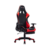 Gratis sampel kursi Gaming komputer kulit Pvc punggung tinggi dengan bantal pinggang