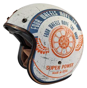 Design personalizado clássico das mulheres óculos proteção Vintage motocicleta capacete