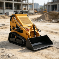 Mini Skid Steer Loader Mesin EPA 1000kg |   Loader Crawler Kompak Bersertifikasi CE dengan Bucket Berpenggerak, Harga Langsung Pabrik