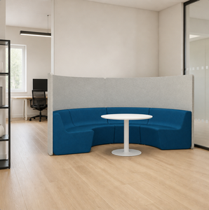 Sofás Semicirculares Modulares de Respaldo Alto, Diseño Privado, Tela Insonorizante, Muebles Acústicos para Oficina, Recepción y Sala de Espera - Product Image 2