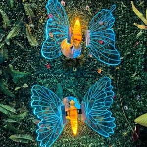 Lumières solaires dynamiques extérieures de motif d'animal d'insecte de libellule de papillon de LED pour l'éclairage au sol décoratif de festival de <span class=keywords><strong>camping</strong></span> de parc - Product Image 5