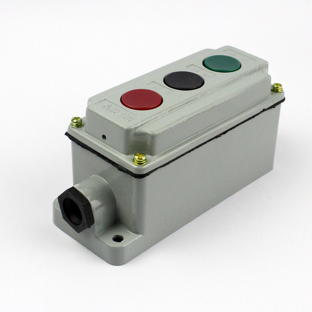 LA10-3S 3position Explosion-proof Pushbutton Switch Box Start/Stop Control Pushbutton 380V