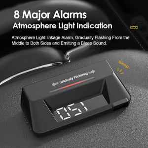 Vjoycar bán buôn xe Tự động đo Meter phổ OBD2 rpm nhiệt độ nước kỹ thuật số LCD xe HUD đo hiển thị - Product Image 5