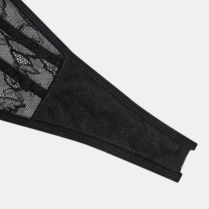 Nuovo Arrivo <span class=keywords><strong>Perizoma</strong></span> a Vita Bassa <span class=keywords><strong>Sexy</strong></span> <span class=keywords><strong>con</strong></span> Bordo in Pizzo e Dettaglio Fiocco Allacciato per Donna - Product Image 4
