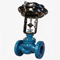 Vanne de régulation pneumatique avec positionneur 4-20 mA et joint en PTFE pour la régulation du débit de vapeur industrielle et le contrôle de la température