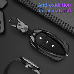 Housse de clé de voiture en cuir et métal Logo pour Chery Tiggo 7 <span class=keywords><strong>pro</strong></span> 8 PLUS Exeed Tiggo 2 3x Arrizo 5 <span class=keywords><strong>Pro</strong></span> Gx 5x EQ7 Tiggo 4 Accessoires - Product Image 5