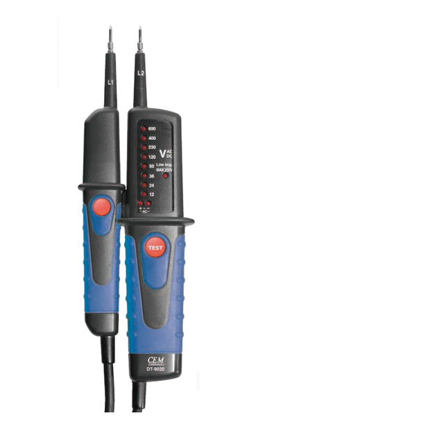 Efficient AC/DC Voltage & Polarity Detection IP64 Electrical Testers Diagnostics Instruments