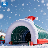 Tunnel gonflable de tente gonflable décorative extérieure d'Inflatables de la publicité de Noël