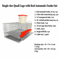 Nouvelle cage d'élevage de cailles en acier galvanisé monocouche empilable, logement modulaire pour cailles, équipement d'élevage avicole pour la production d'œufs