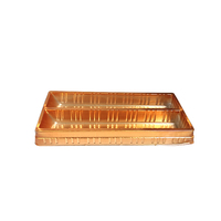 Boîtes d'emballage en plastique JY-D3022, rectangulaires, en plastique, à trois compartiments pour contenants alimentaires, boîte à gâteaux et emballage