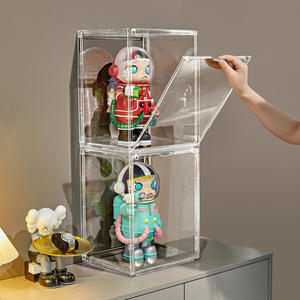 Support d'affichage de sac transparent personnalisé en gros, vitrine de luxe, boîte de rangement pour figurines d'<span class=keywords><strong>action</strong></span> avec porte magnétique - Product Image 1