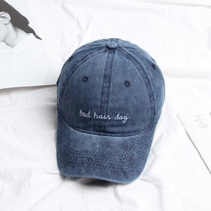 Gorra de Béisbol Unisex 100% Algodón con Bordado y Estampado de Día de Pelo Malo, Protección Solar para Verano - Product Image 4