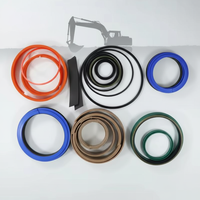 Kit Seal Silinder Hidrolik DYN JCB 3CX 4CX 50mm -20-100C 551-90191 Kit Perbaikan Ram Bucket untuk Backhoe Loader Telehandler