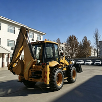 Excavator-Loader Diesel dan Backhoe Loader dengan Mesin Emisi Rendah untuk Zona Perlindungan Lingkungan