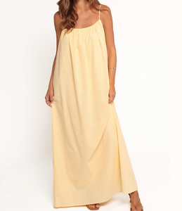 Order Online Long Flowy Summer Dresses Cotton Linen Blend, Breathable