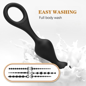 Silicone anale perlina anale Plug Trainer con Pull Roop e palle di diverse dimensioni giocattolo del sesso anale per gli uomini e le donne - Product Image 5