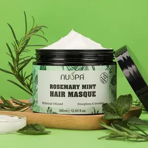 Label privé NUSPA renforcement réparation traitement des cheveux masque lissant pour les cheveux masque pour les cheveux romarin menthe