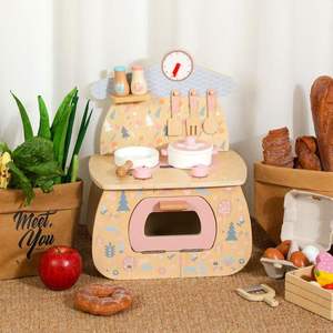 Shine Pep SPW-054FW – Jouet de cuisine interactif en bois coloré pour enfants, simulateur de cuisinière, pour tout-petits - Product Image 2