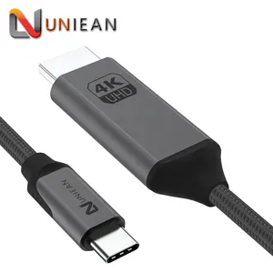 อลูมิเนียมอัลลอยด์ HDMI เป็น USB 3.0 USB-C ถึง HDMI USB Type C เป็นสาย HDMI 4K
