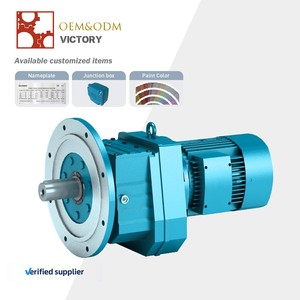 Motorreductor de Engranajes Helicoidales Serie R con 7.5kw/Reductor de Velocidad de <span class=keywords><strong>Motor</strong></span> Eléctrico con Caja de Engranajes Helicoidal Serie R para la Industria de Buggies - Product Image 1