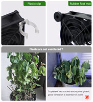 Ventilateur axial portable de haute qualité à roulement à billes DC5V, pales en plastique, pour salle de culture intérieure, USB, OEM
